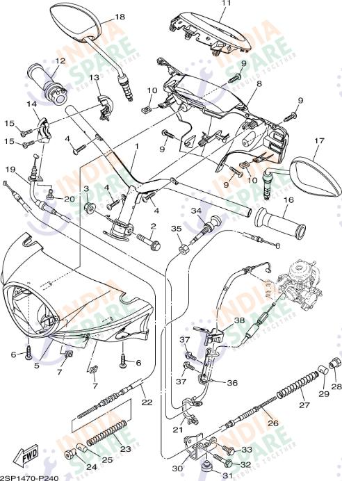 STEERING HANDLE & CABLE